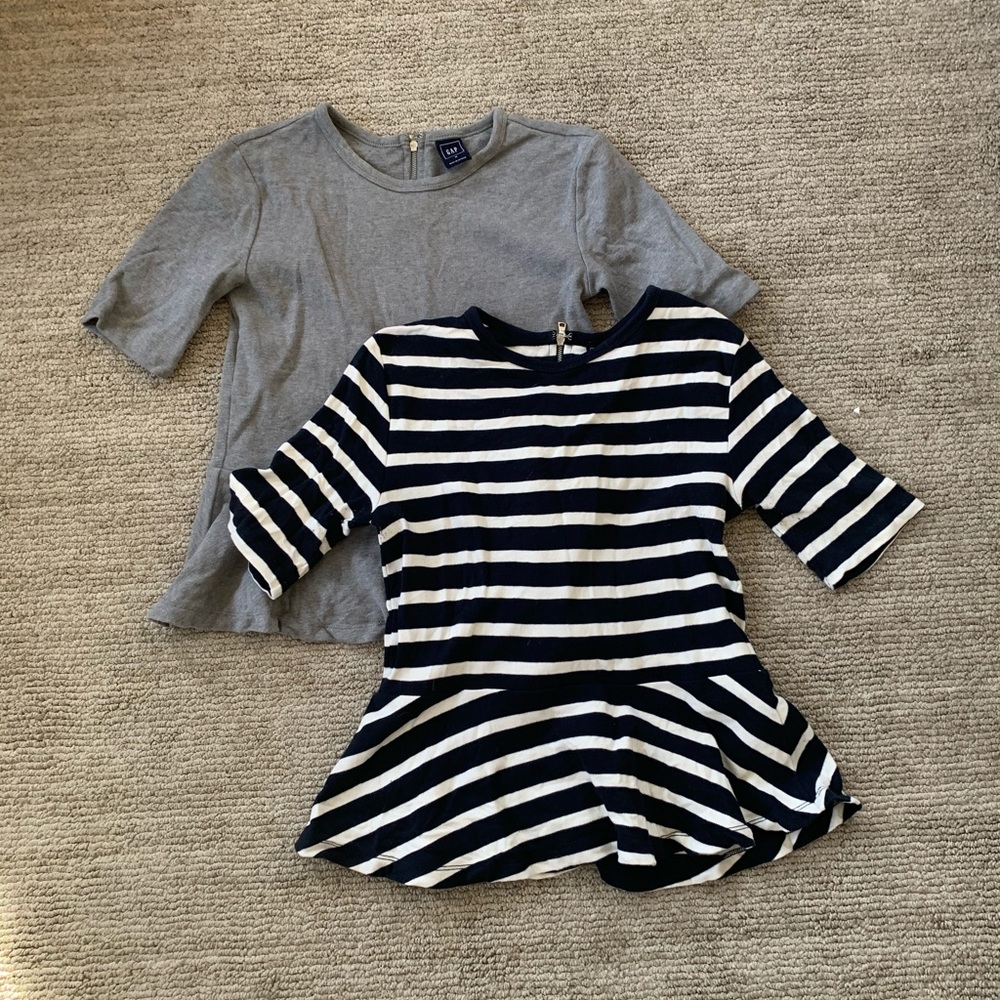 Gap peplum shirt bundle size Medium!